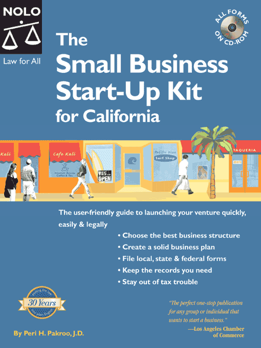 Cover image for The Small Business Start-Up Kit for California
